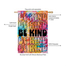 Be Kind Tie Dye Suede Flag House