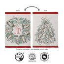 Joyful Oyster Wreath & Tree Front Back Suede Flag Garden