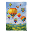 Hot Air Balloon Festival Suede Flag House