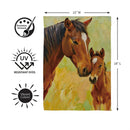 Horse Bond Suede Flag Garden