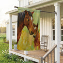 Horse Bond Suede Flag House