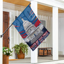 250th Anniversary Land of the Free Home of the Brave Suede House Flag
