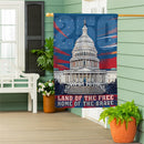 250th Anniversary Land of the Free Home of the Brave Suede House Flag