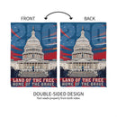 250th Anniversary Land of the Free Home of the Brave Suede House Flag