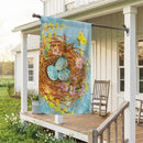 Nested Eggs Suede Flag House