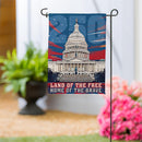 250th Anniversary Land of the Free Home of the Brave Suede Garden Flag