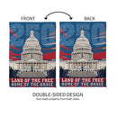 250th Anniversary Land of the Free Home of the Brave Suede Garden Flag