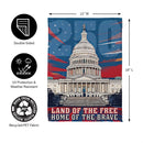 250th Anniversary Land of the Free Home of the Brave Suede Garden Flag