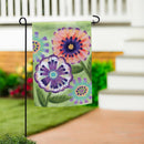 Floral Escape Suede Flag Garden