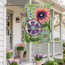 Floral Escape Suede Flag House