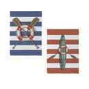 Oars & Canoe Front Back Suede House Flag