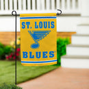 St Louis Blues 2025 Embossed Suede Garden Flag