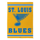 St Louis Blues 2025 Embossed Suede Garden Flag