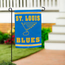St Louis Blues 2025 Embossed Suede Garden Flag