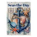 Seas The Day Anchor Suede House Flag