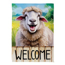 Happy Sheep Suede House Flag