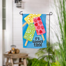 Sweet Summer Treats Suede Garden Flag