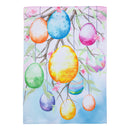 Bunny Blooms Egg Tree Suede House Flag