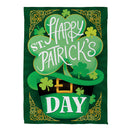 Happy St. Patrick's Day Suede House Flag