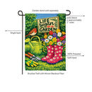Life Began In A Garden Suede Flag Garden