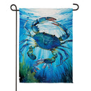 Crab Adventure Suede Flag Garden