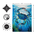 Crab Adventure Suede Flag House