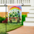 Lucky Wagon Suede Flag Garden