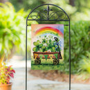Lucky Wagon Suede Flag Garden