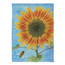 Intricate Sunflower Suede House Flag