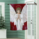 Praying Angel Suede Flag House