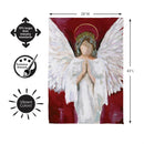 Praying Angel Suede Flag House