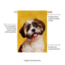 Pet Central Photo Dogs, Shih Tzu Suede House Flag
