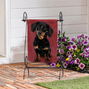 Camera Day Dogs, Dachshund Suede Garden Flag