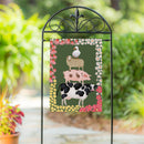 Hillside Pasture Stacked Animals Suede Flag Garden