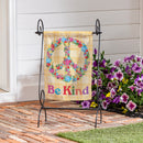 Floral Be Kind Suede Garden Flag