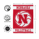 University of Nebraska, Volleyball, Suede Garden Flag
