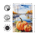 Marina Pumpkins Suede Flag Garden