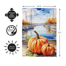 Marina Pumpkins Suede Flag House