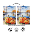 Marina Pumpkins Suede Flag House