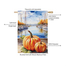Marina Pumpkins Suede Flag House