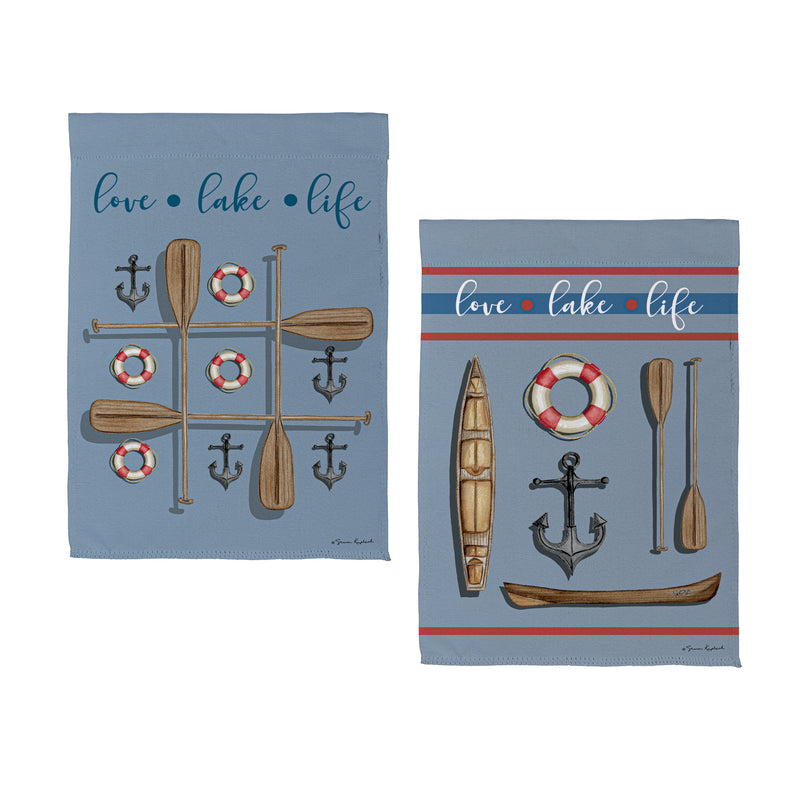 Lake Life Suede House Flag