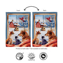 Winter Farmhouse Friends Suede Flag House