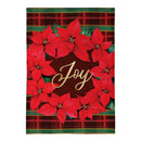 Plaid Joy Wreath Suede Flag House