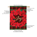 Plaid Joy Wreath Suede Flag House