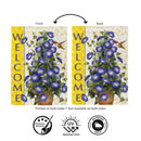 Morning Glories Hummingbird Suede Flag Garden