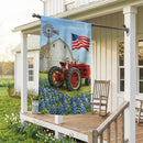 Homestead Tractor Suede Flag House