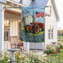 Homestead Tractor Suede Flag House