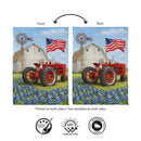 Homestead Tractor Suede Flag House