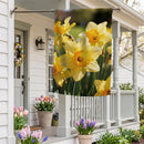 Daffodil Days Suede Flag House