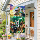 St. Patrick Dogs & Truck Suede Flag House